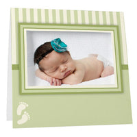 Green Baby Footprints Instax Frame